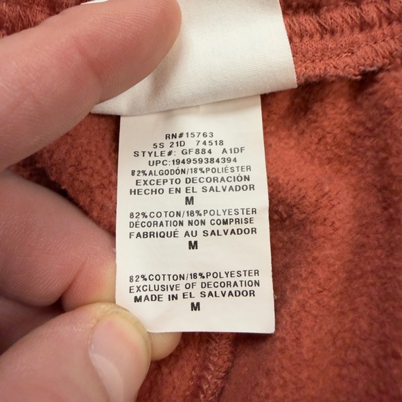 Champion Reverse Weave Joggers Rust Terracotta Fleece Sweatpants GF884 Womens M - Picture 6 of 8